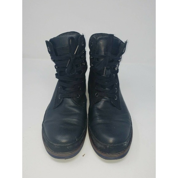 Pajar Canada‎ Earl Flannel-Lined Waterproof Leather Black Boots Size 8.5 - Picture 1 of 12